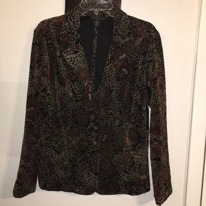 Fashionable Script Attitude & Style Print Jacket